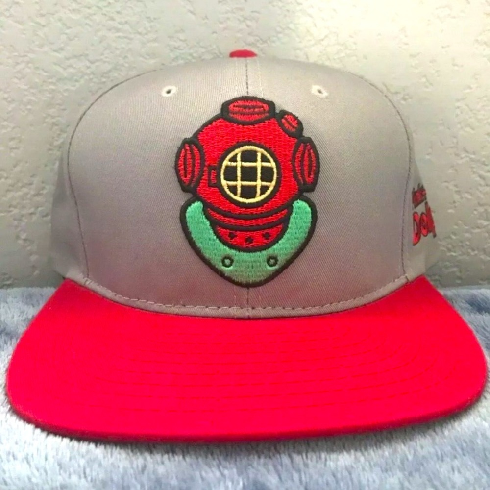 Pink Dolphin Snapback Deep Sea Diver Rare